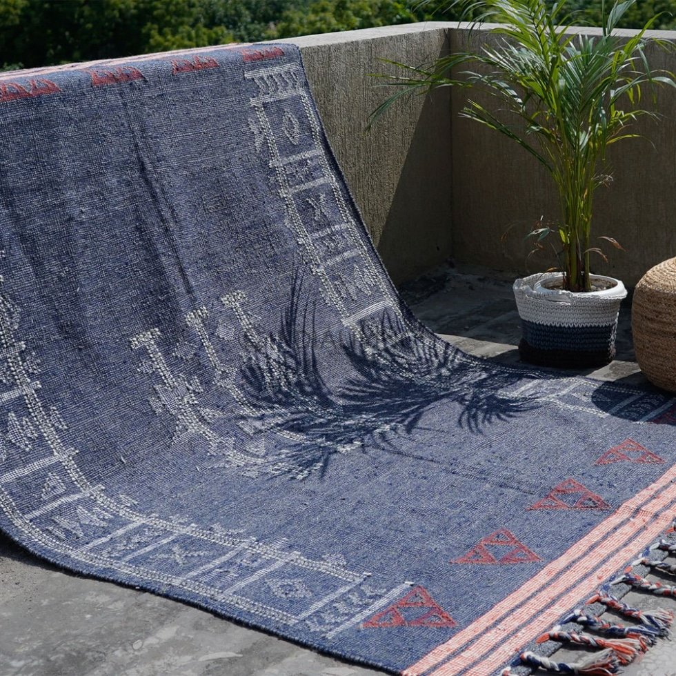 Kilim indisk matta i antik stil