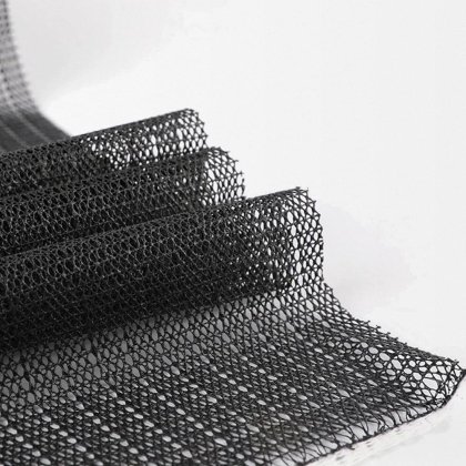 Svart halkskyddad matta för kilim (PVC)