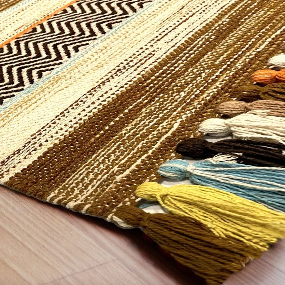 Modern indisk kilim-matta