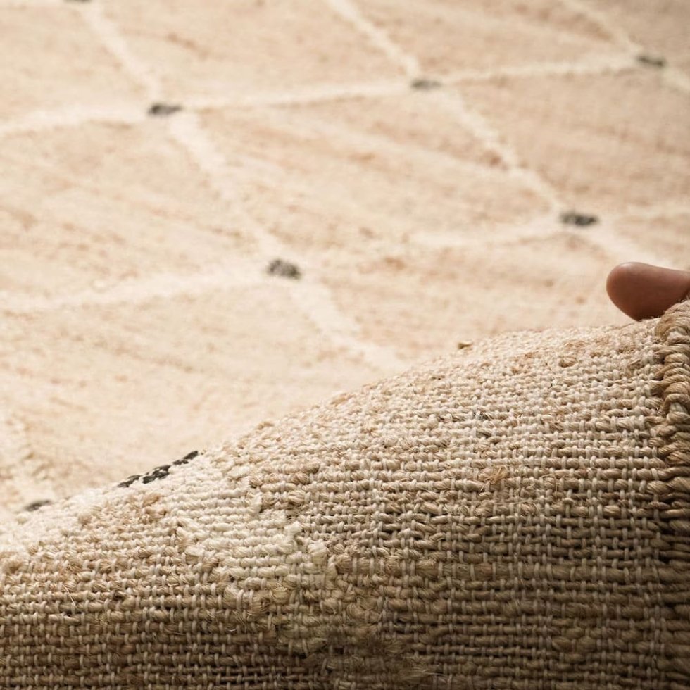Diamant jute Kilim Indisk matta