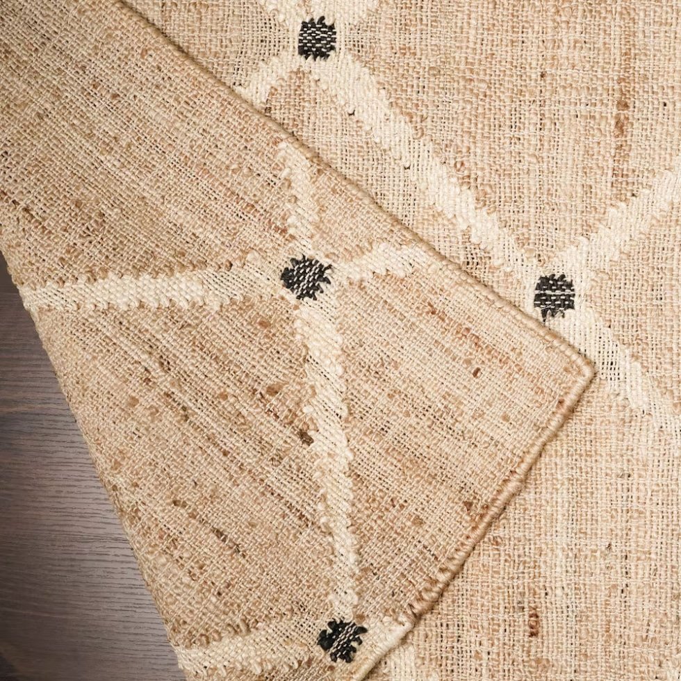 Diamant jute Kilim Indisk matta
