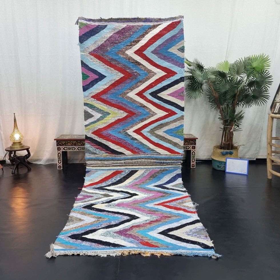 Geometrisk kilim berbermatta