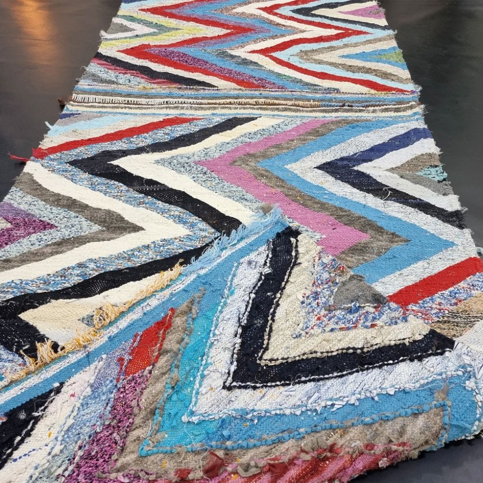 Geometrisk kilim berbermatta