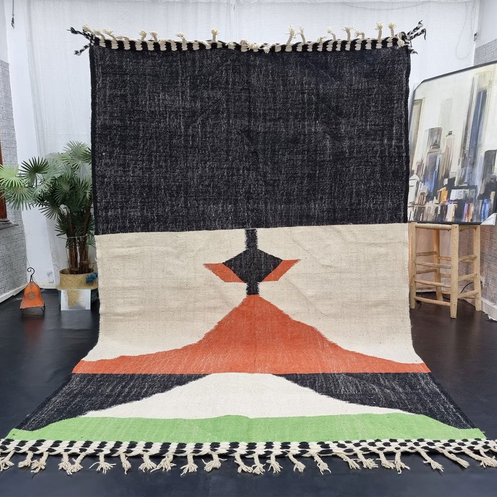 Modern etnisk kilim berbermatta Modern etnisk kilim berbermatta