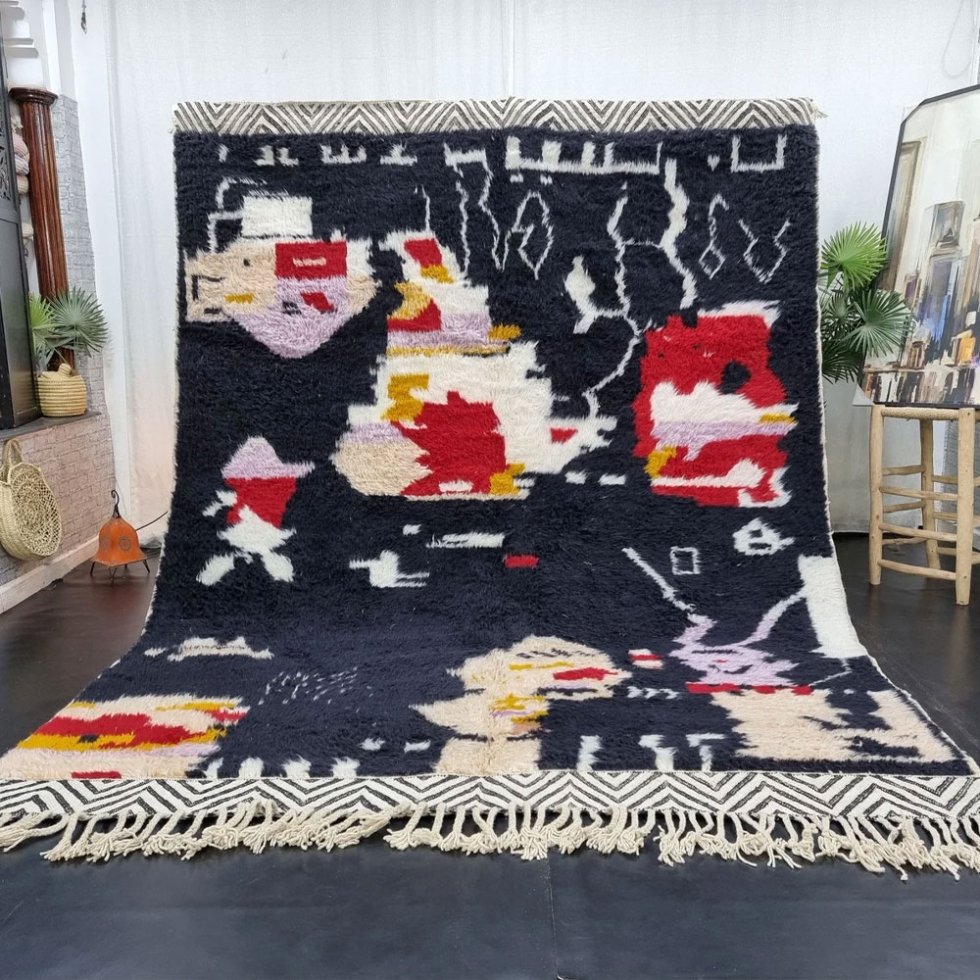 Mjuk kilim berbermatta i ull