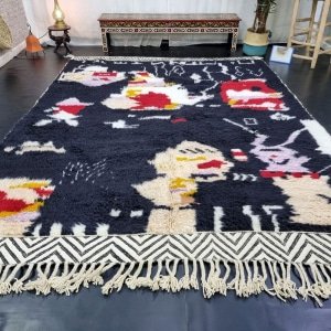Mjuk kilim berbermatta i ull