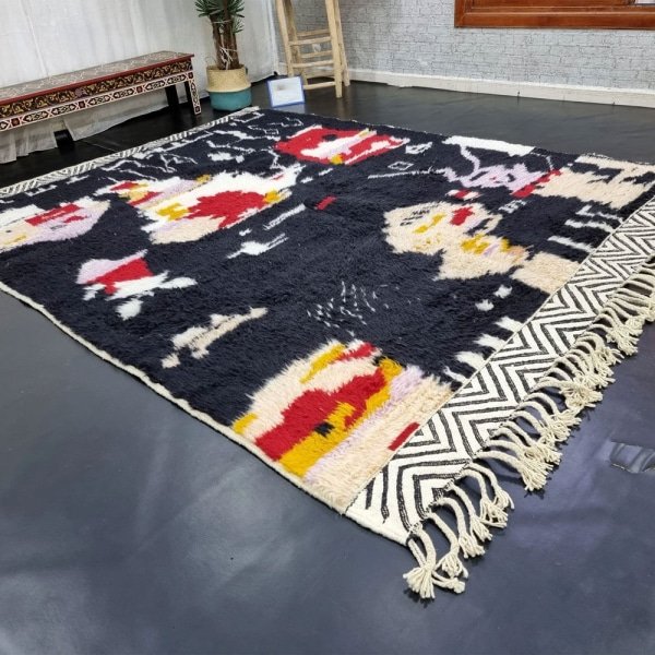 Mjuk kilim berbermatta i ull