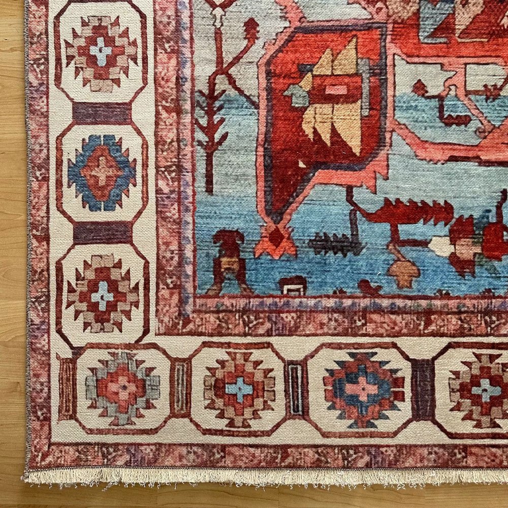 Turkisk matta med kilim-mönster Turkisk matta med kilim-mönster