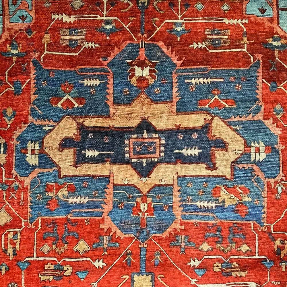 Turkisk matta med kilim-mönster Turkisk matta med kilim-mönster