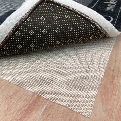 Vit halkskyddad matta för kilim (PVC)