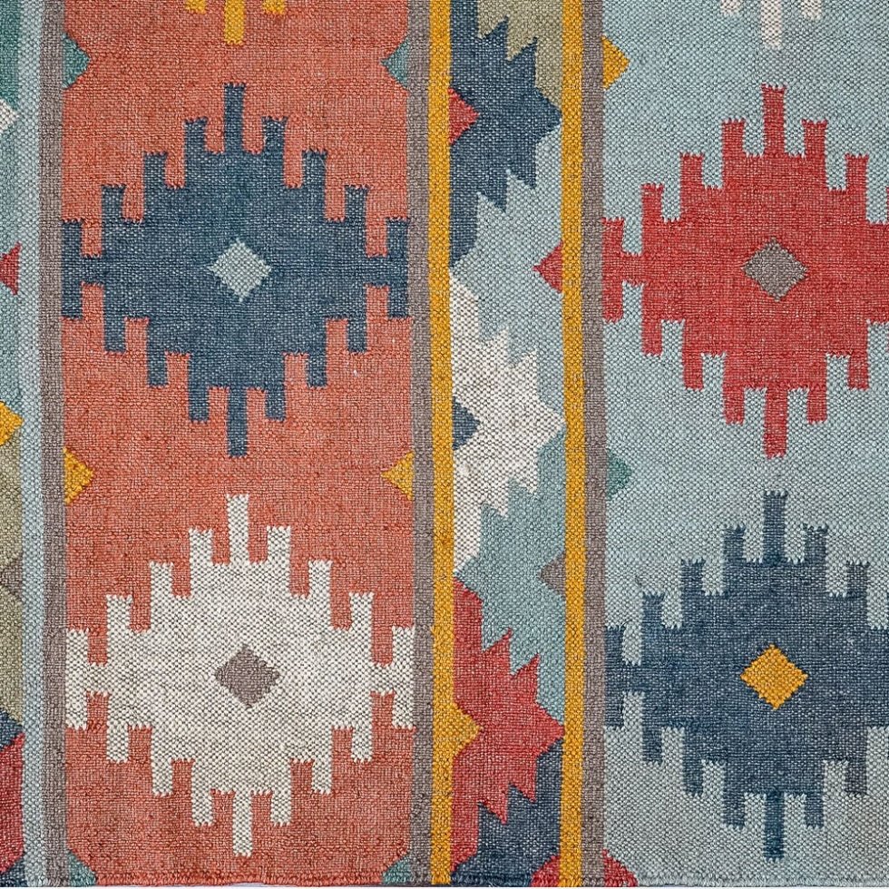 Kelimmatta i navajostil av ull och jute
