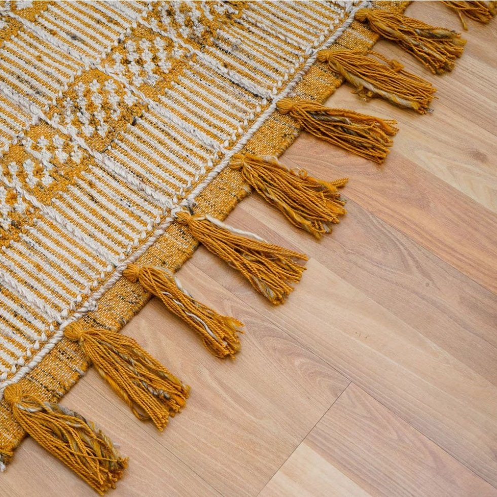 Gul tribal indisk kilim matta