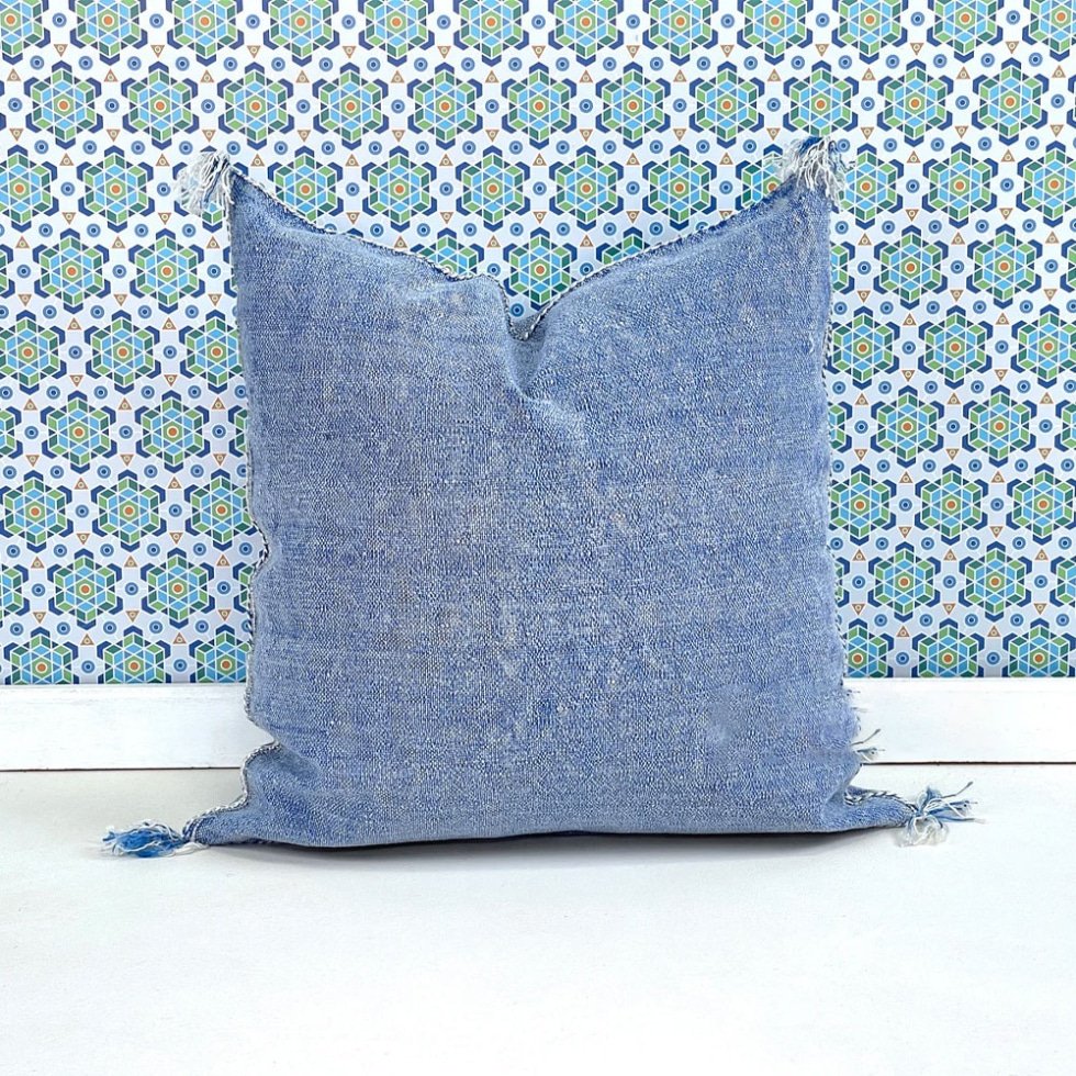 20 x 20 kelimkuddar blå