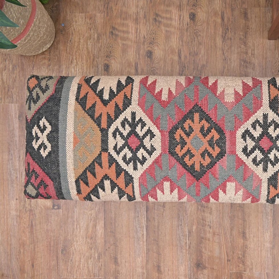 Navajo kilim ottoman bänk - Bild 4